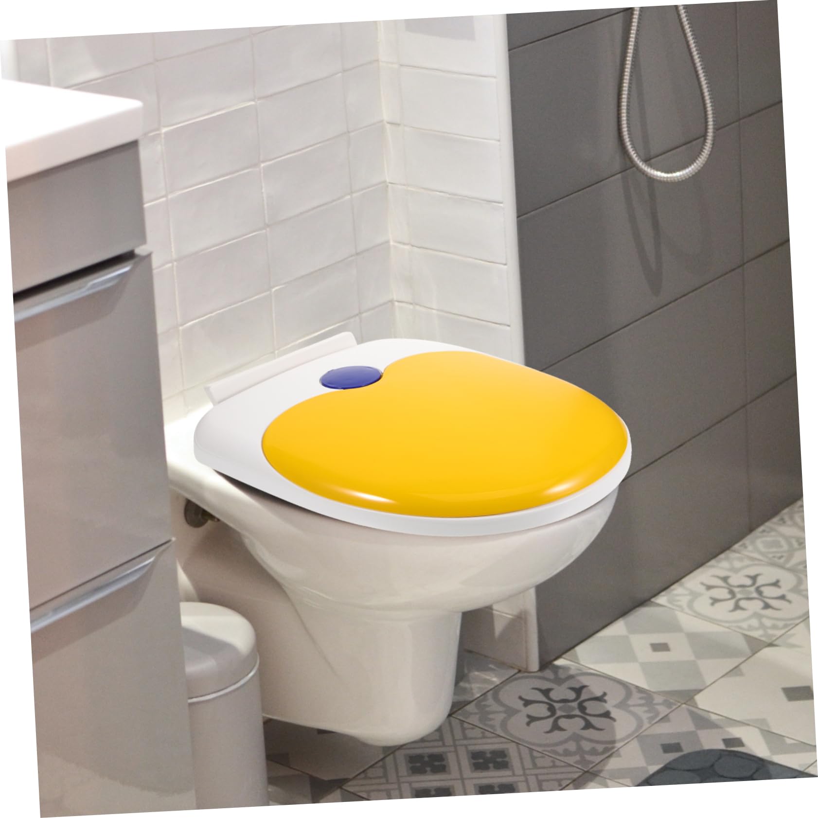 UKCOCO Orinal De Viaje Asiento De Inodoro De Viaje Cubiertas De Asiento De Inodoro Cubierta De Asiento De Inodoro En Forma De u Tapa del Orinal Páginas Espesar Asiento del Baño Niño