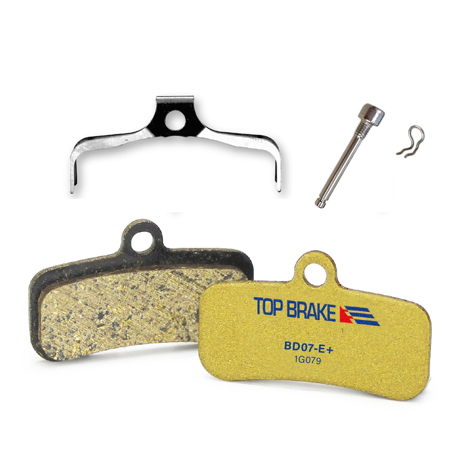Top Brake Disc Electric Bike Brake Pads for Shimano Saint BR-M810 /820 XTR-M9120Tektro TRP, Gold, 1.55*0.94 (in)