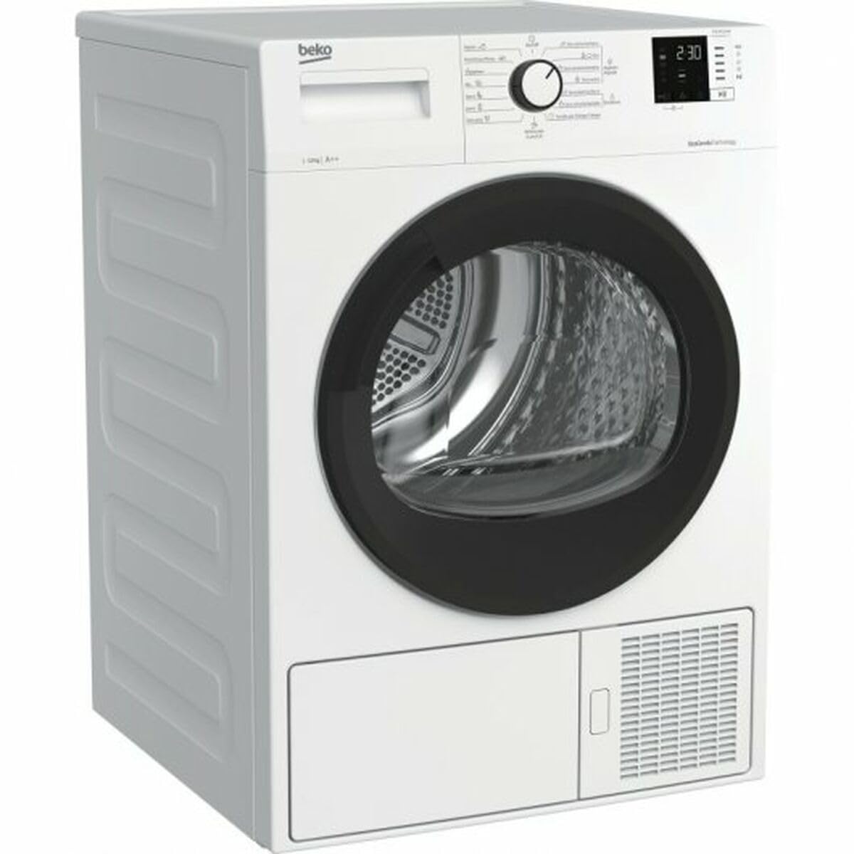 Beko DH 10413 GAOV2 - Secadora Heat Pump PROSMART Sensores, Clase Energética A++, Carga 10Kg, Display digital, Inicio diferido 0-24h, Antiarrugas, Desagüe directo opcional