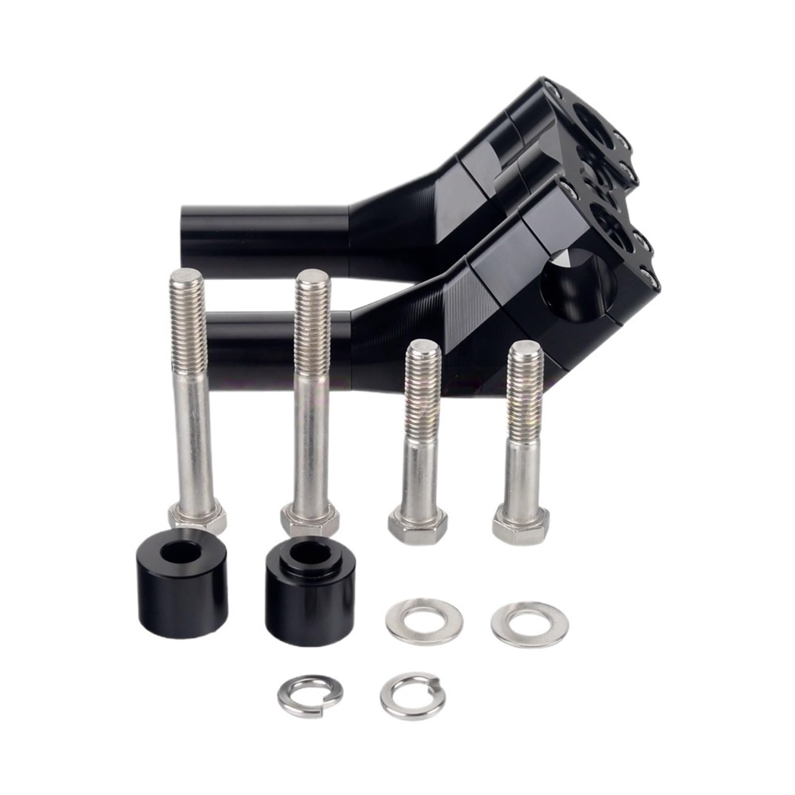 Górny Zacisk Kierownicy 6 "-12" Pasuje Do Harley Dyna Super Glide Wide Glide Low Rider Fat Bob 25mm Zacisk Wspornika Kierownicy(6 inch Black)