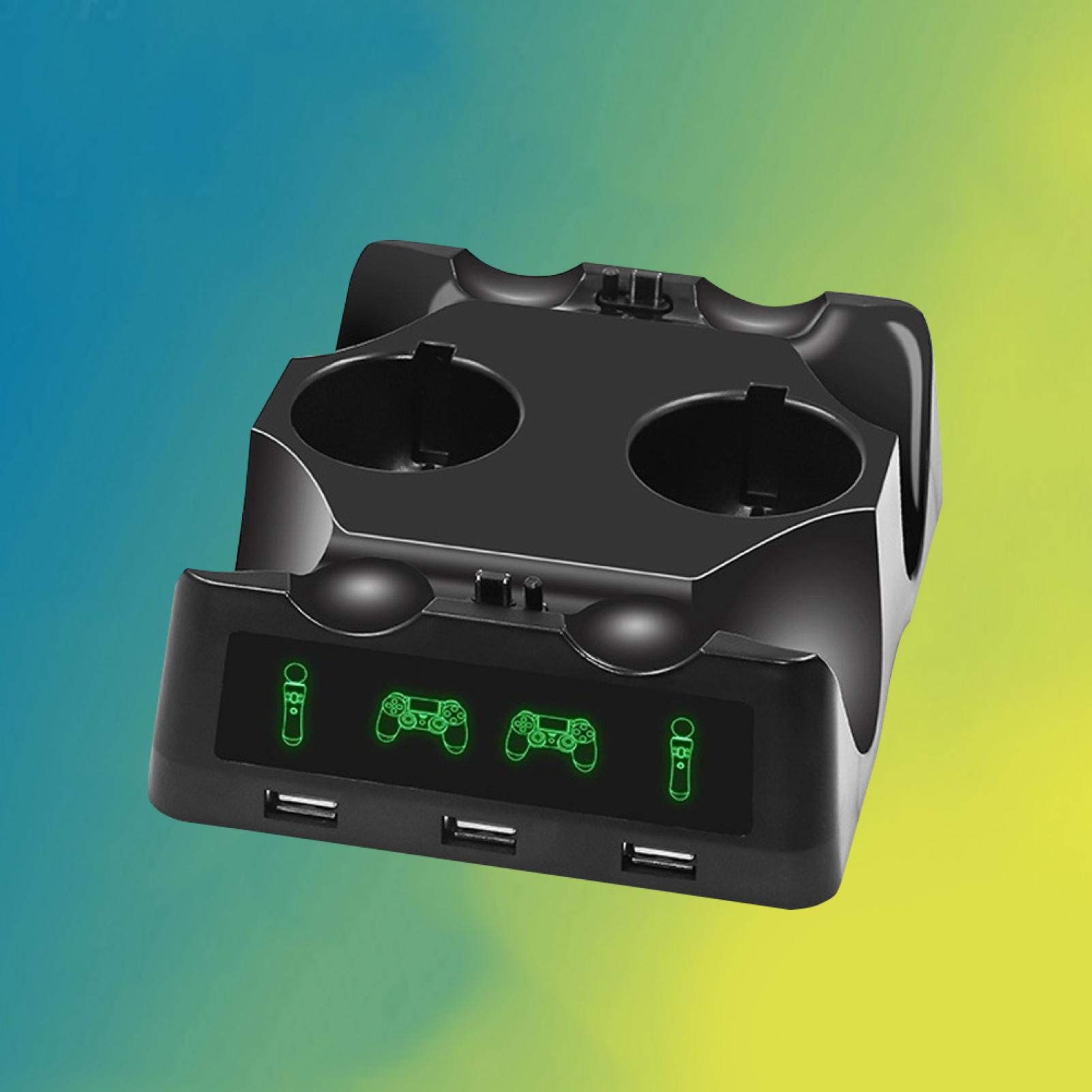 Dock di ricarica, controller di ricarica multifunzione DC 5V Quattro dock di ricarica per PS4/PS4/PS4 VR