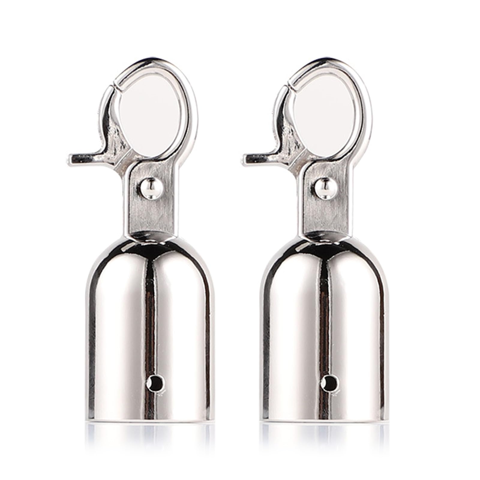 of 2 Sturdy Stainless Steel Cord Stoppers for Ensuring Stability of Outdoor Decking and Fence Rope Rails Cord Connectors