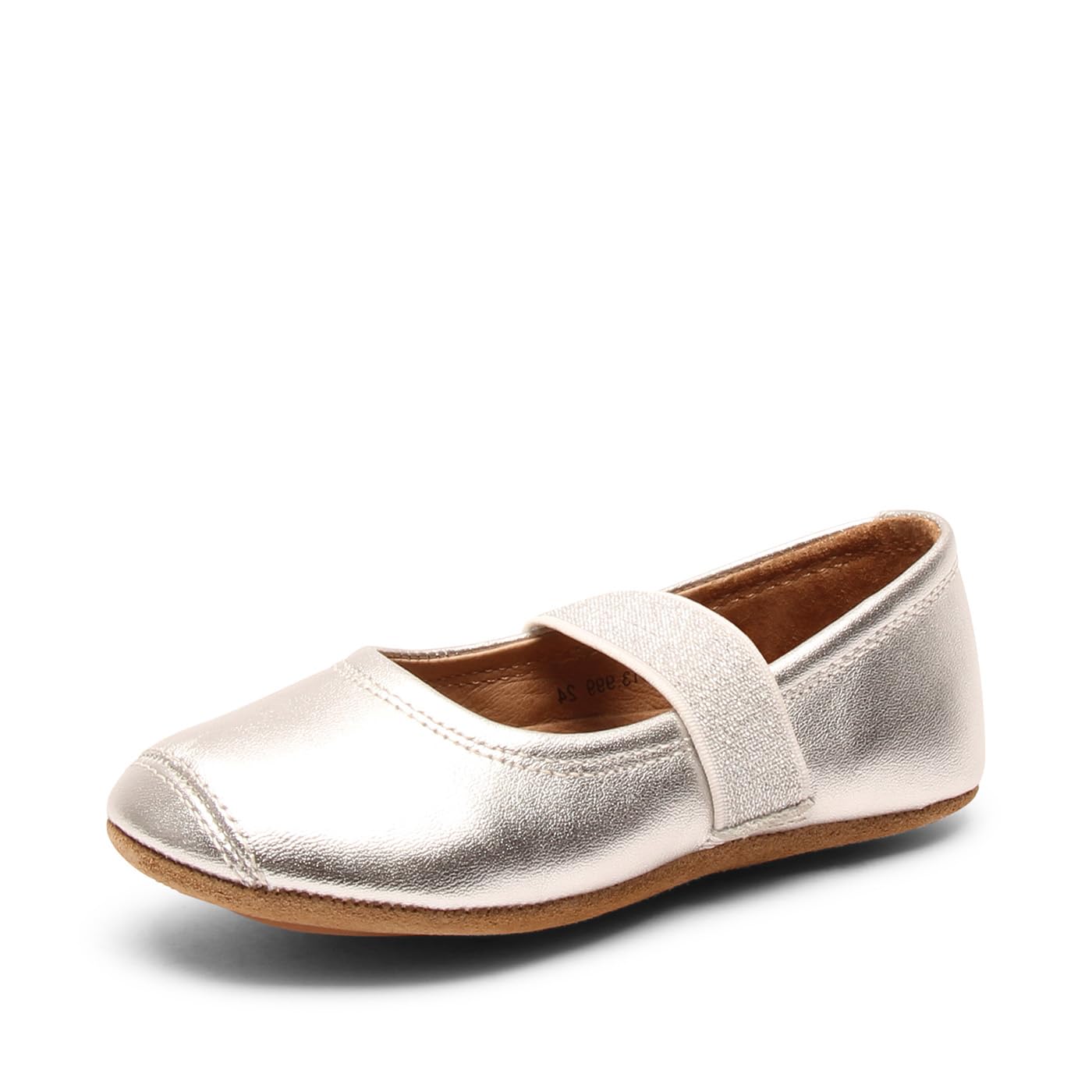 Bisgaard Girls' Closed Ballet Flats, Silver, 12 UK Child