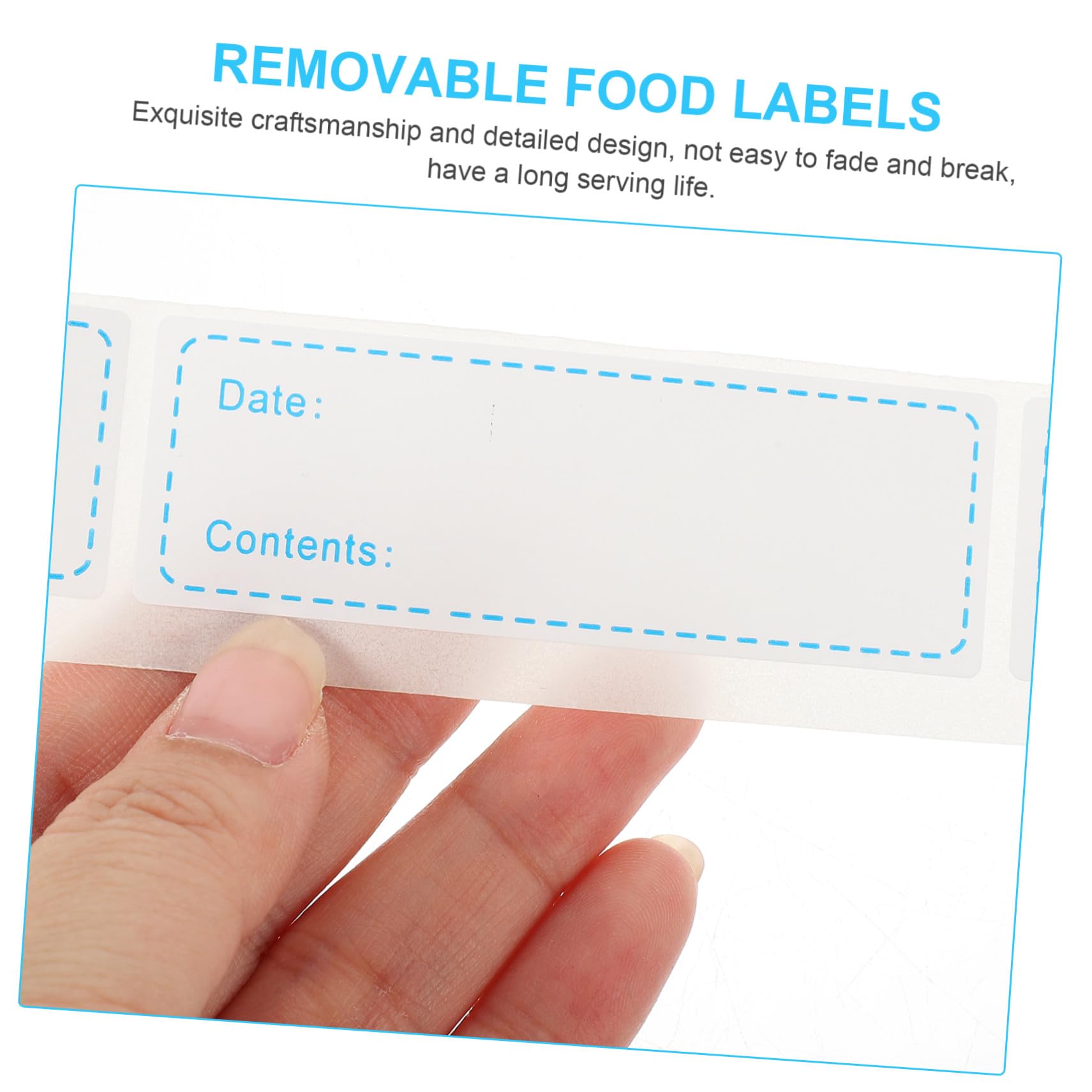 Angoily 15 Rouleaux Étiquettes Alimentaires Autocollantes Amovibles pour Organisation Cuisine et Congélateur Compatibles et Résistantes à Lécriture