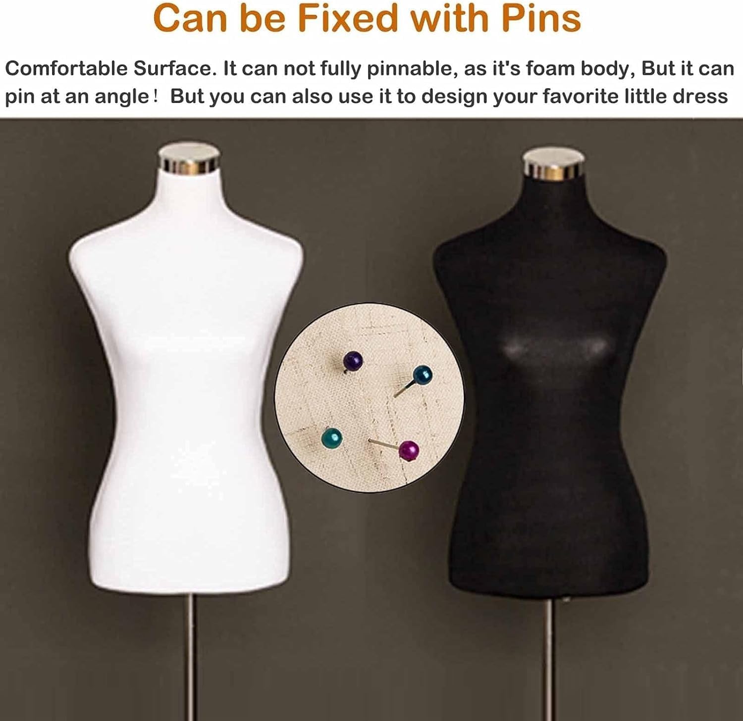 Torso-Mannequin-Ständer, Übergröße, weibliche Schaufensterpuppe, Kleiderform mit Rollen, verstellbarer Le Sewing Manikin Body Torso für Schneider, Mode-Stude