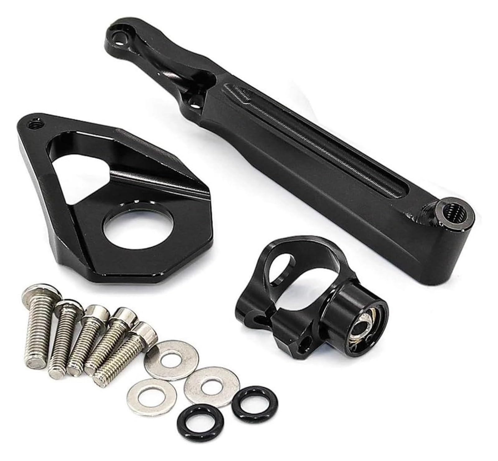 para CBR600RR CBR 600 RR CBR 600RR 2005 2006 Amortiguador De Dirección De Motocicleta Estabilizador Lineal Control Inverso + Soporte Amortiguador De Dirección(Black Bracket)