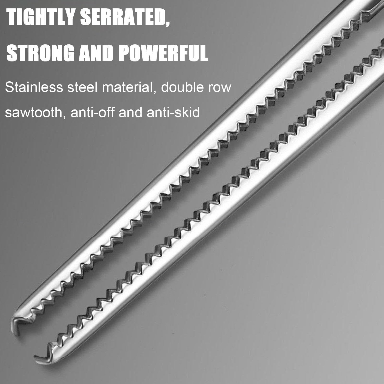 Herramienta de Alcance de Agarre de Acero Inoxidable - Basura Clip Alcanzador Recogedor Stick - Pinzas de Tijera de Basura y Garra de Alcance, Recogida de Basura, Paquete de 2,20.1 Inch