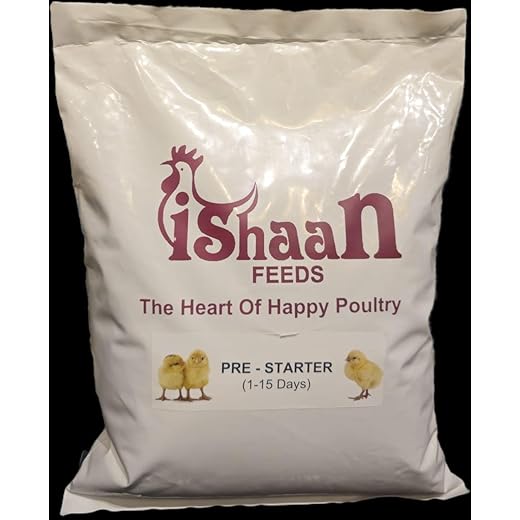 Ishaan Feeds Pre Starter Food for Chicks of Layer. Broiler, Qual, Duck, Rooster, Hen (500 Grams)