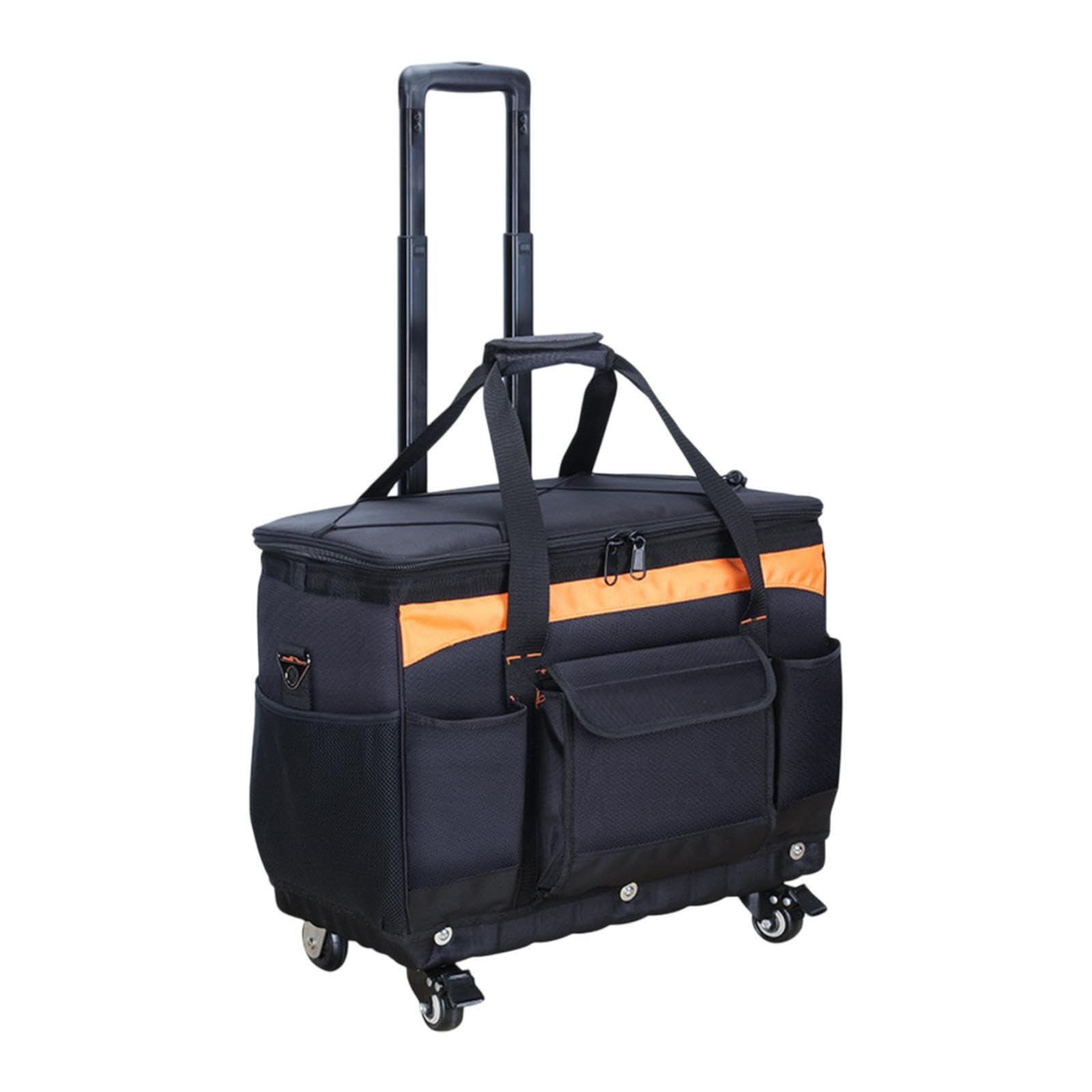 Rolling Tool Bag Tool Storage Organizer with Handle Easy to Use Practical Accessories Electrician Tool Bag for Electrician