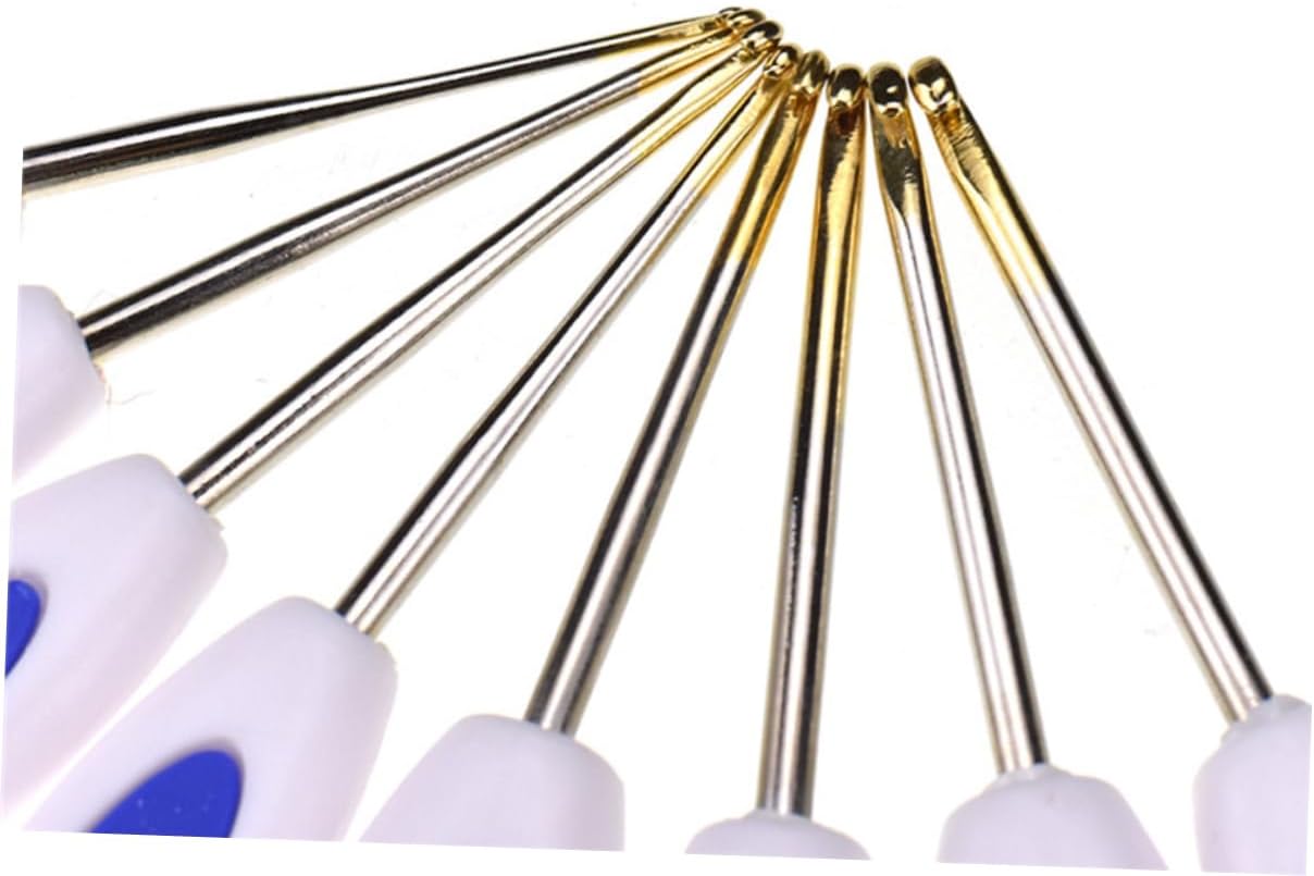 16 Piece Crochet Hook Set with Ergonomic Handle and Cloth Bag