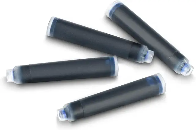 Lot de 30 cartouches d'encre effaçable bleu pour stylo plume standard