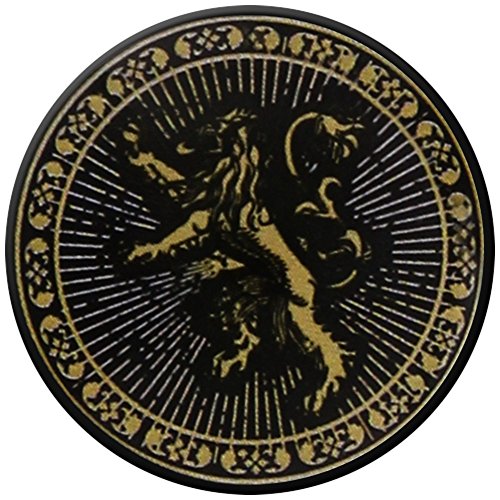 Boton Juego Tronos Lannister Leon insignia Pin Oro Negro Oficial
