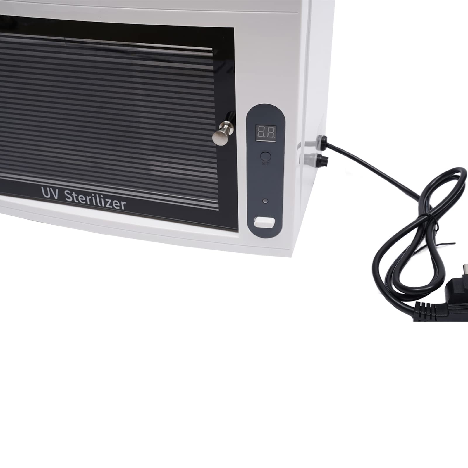 UV Desinfektionsschrank 99% Sterilisation, LED UV-Sterilisator mit Timer-Einstellung Sterilisationsgerät Maniküre UV Desinfektionsmittel-Box für Kosmetik, Fusspflegestudios, Friseursalon