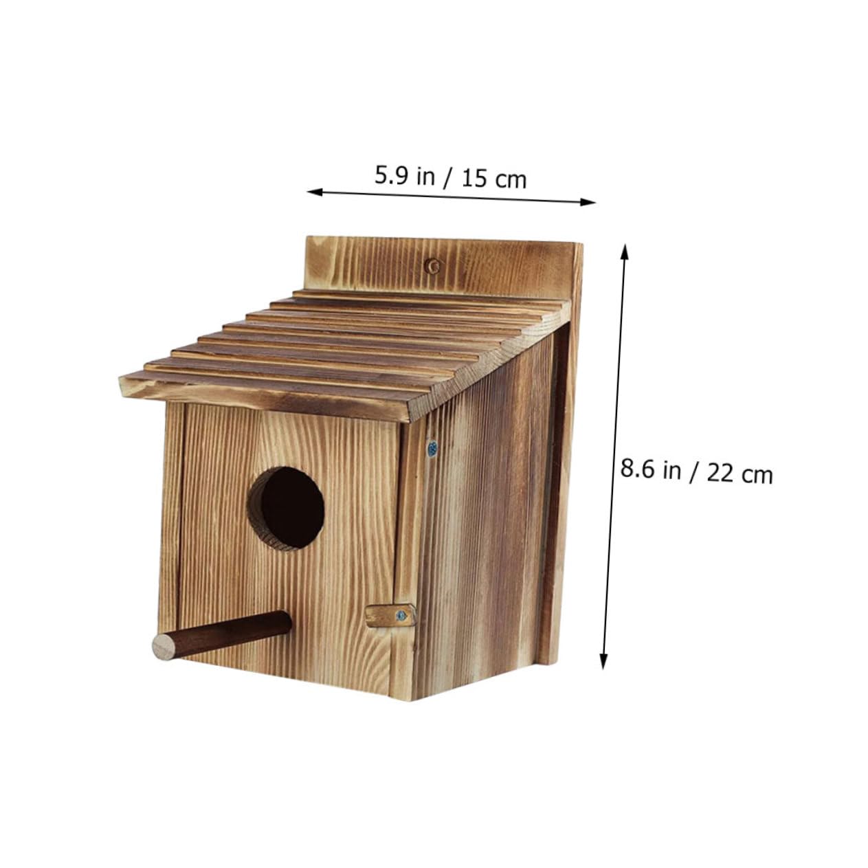 Abaodam Casetta Nido per Uccelli in Legno da Giardino, Marrone | Piccolo Rifugio a Forma di Casa, per Uccelli Piccoli, Uso in Giardino nella Gabbia