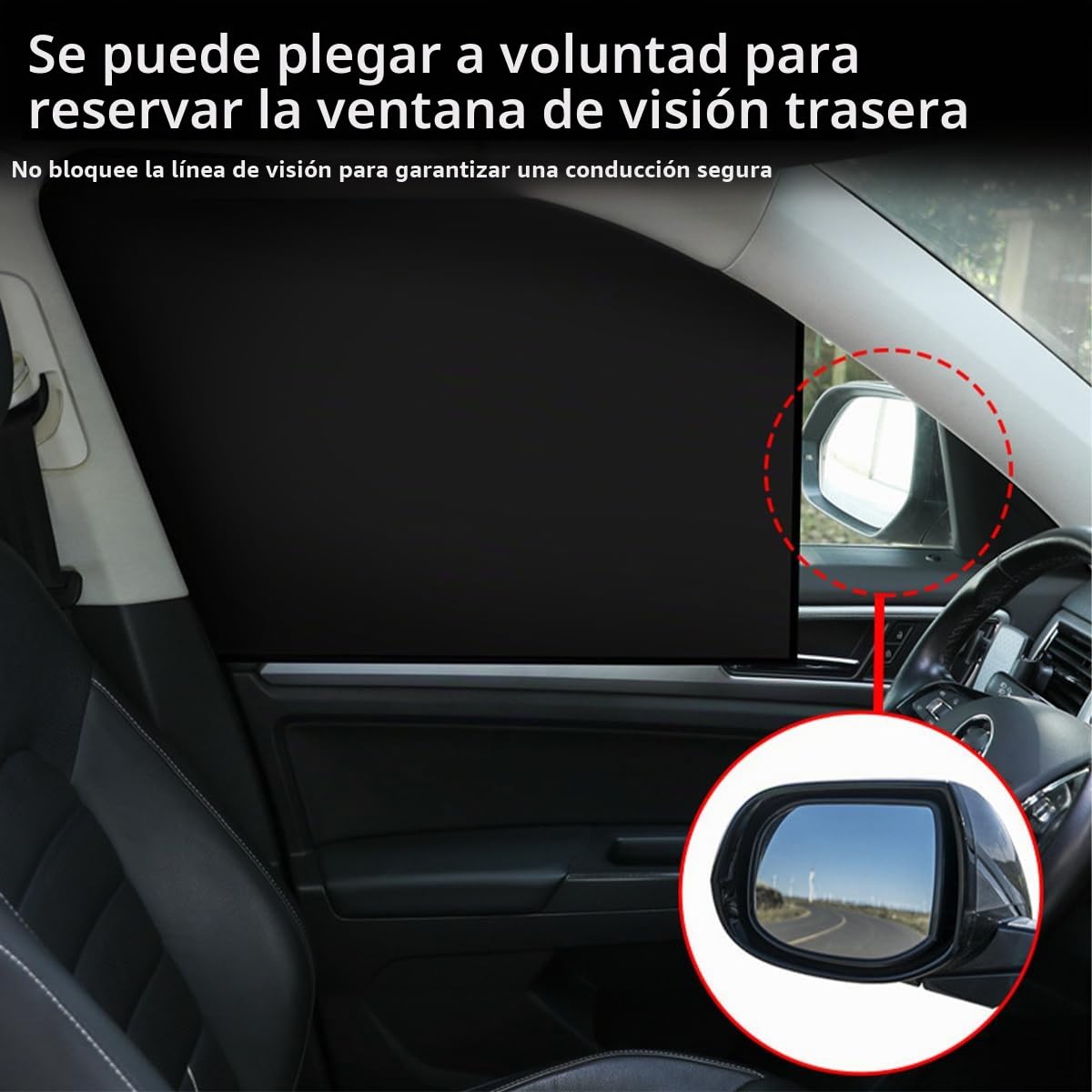 JNNJ Parasoles Laterales Magnéticos para Coche, Cortinas Parasol para Coche Bloquean Los Rayos UV Y Protegen La Privacidad, Universal Parasoles Laterales para Bebés, Niños(2 Delantero+2 Trasero)