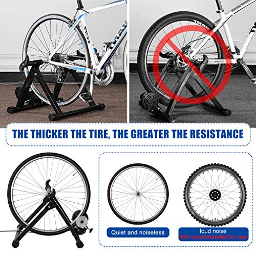 bike trainer stand bicycle trainers road bike trainer for indoor riding magnetic bike trainer with 5 levels resistance