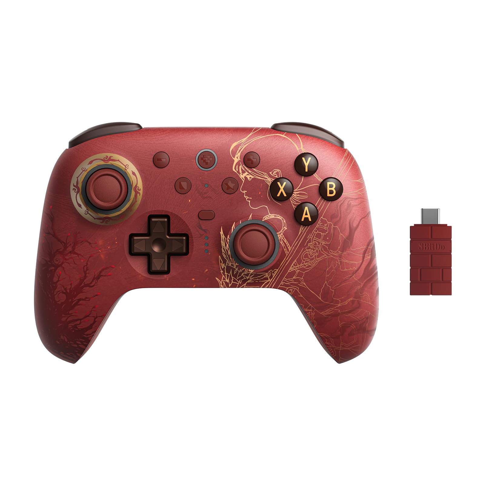 8BitDo Ultimate 2 Wireless Controller for Windows & Android, Gaming Controller with TMR Joysticks, Switchable Hall Effect/Tactile Triggers, RGB Fire Ring, 8Speed Tech - WUCHANG: Fallen Feathers