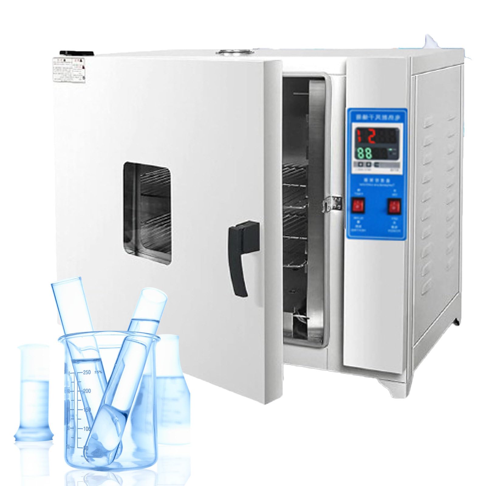 Horno de Secado rápido de Temperatura Constante para Laboratorio (16 L, 43 L, 70 L y 136 L), Horno de Secado de convección de Aire Forzado, Secado Inteligente con Pantalla Digital 15L