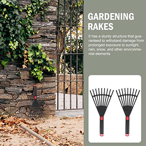 Cabilock 2Pcs Rastrillos de Mano para Jardín de Plástico miniatura 6