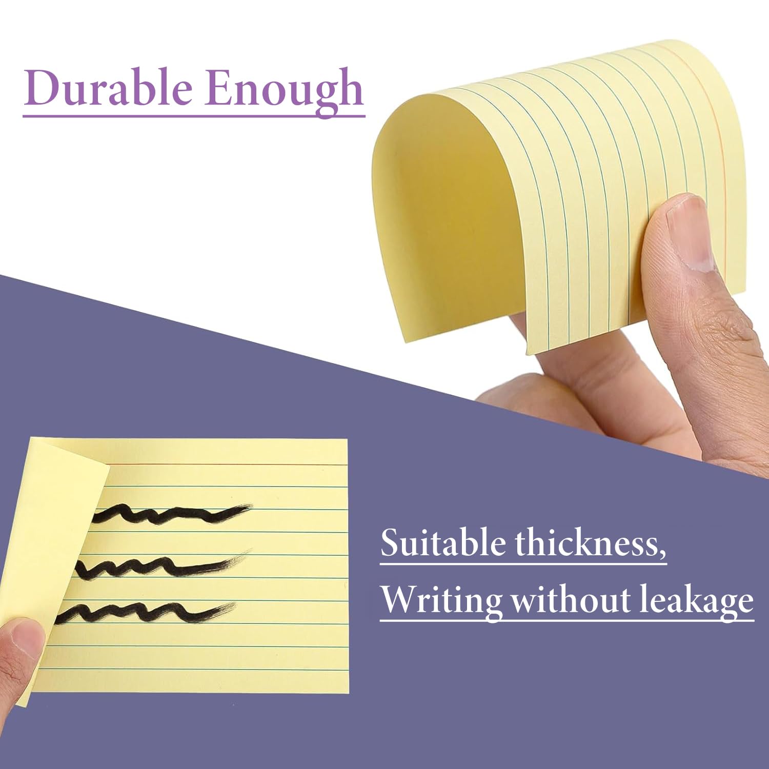 Revision Cards 300Pcs Flash Card Paper 12.7 * 7.6cm Index Cards Assorted Colours Record Cards Ruled Index Flashcards for Revision for Office School Learning Notecards Memo - Image 3