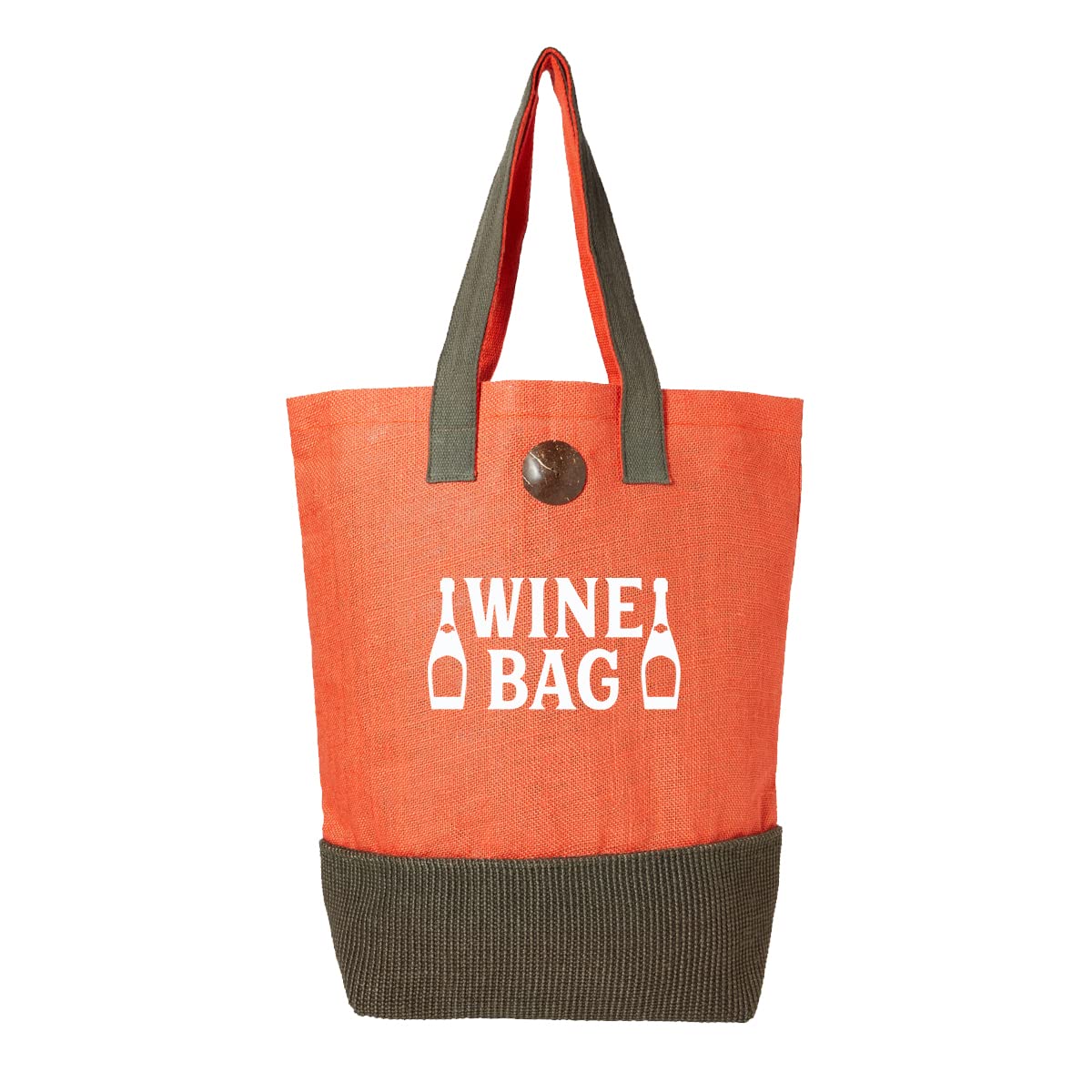 D Design Invent Print! Canvas Jute Tote Shopping Bag Funny Reusable Beach Travel Shoulder Gift Bag for Ladies Women Grocery Bag for Life 50cm x 48cm x 17cm (Wine Bag)