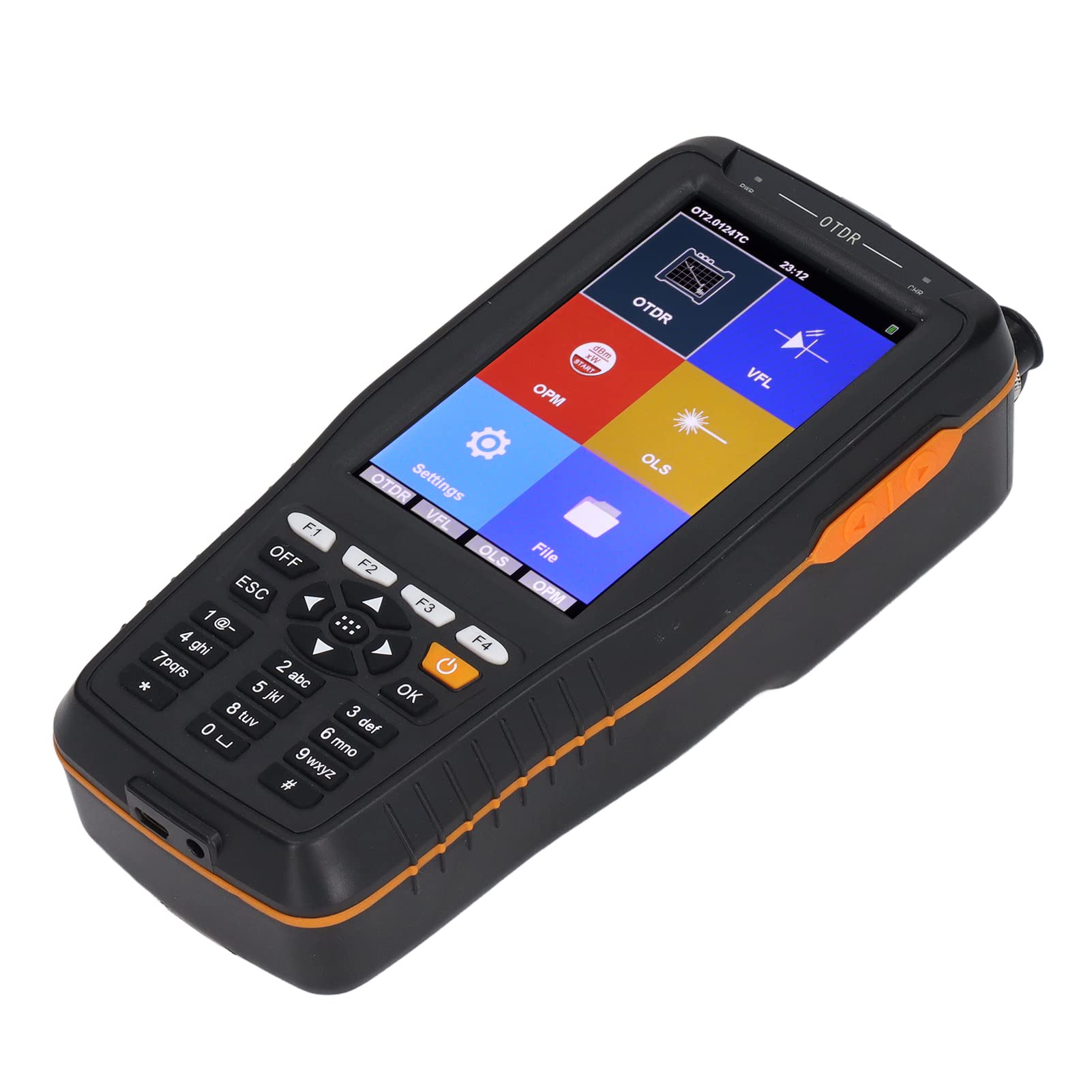 Ketsicart OTDR Fiber Tester Measures 100240V Optical Power, Identifying Access Network Structure Break Points (EU Plug)