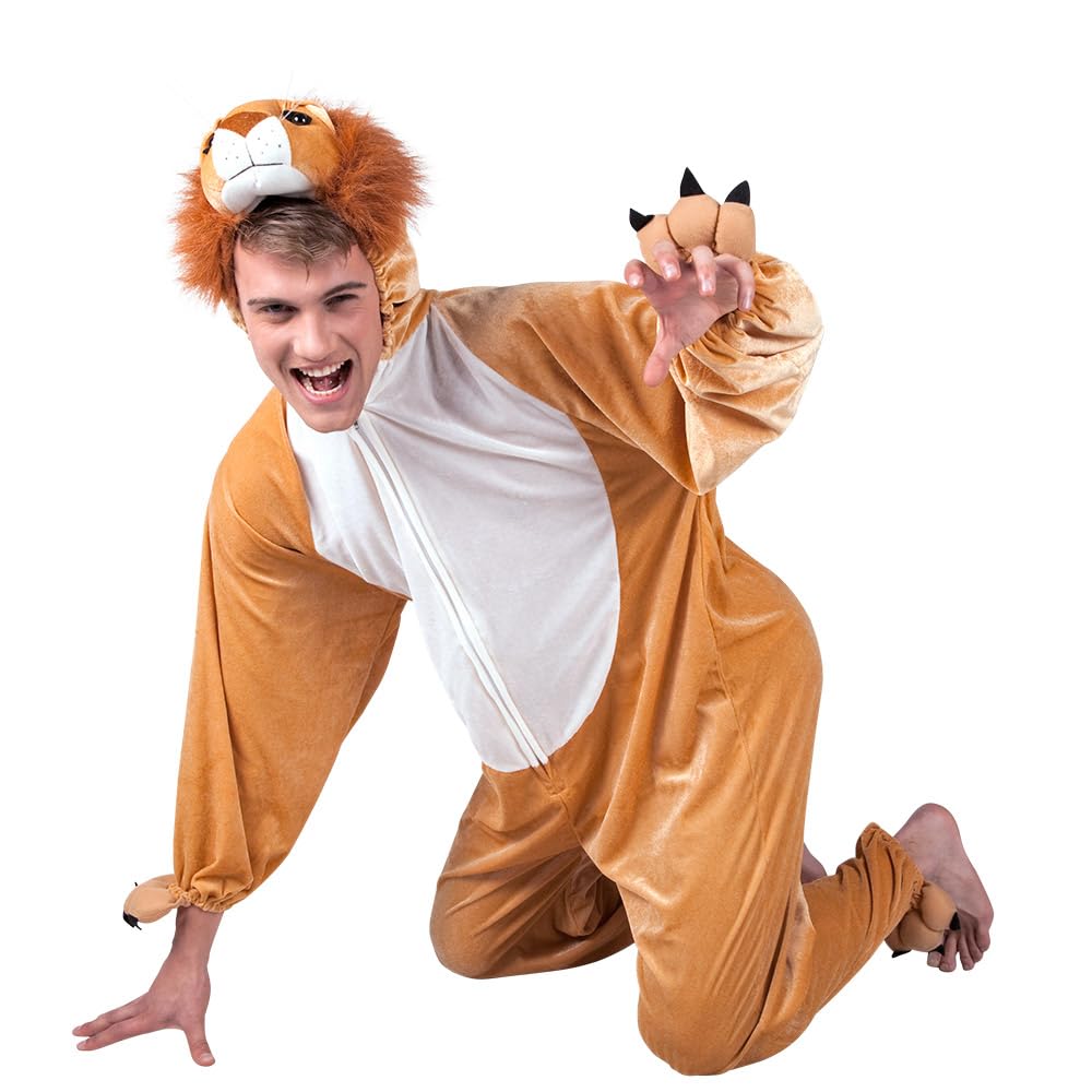 Boland - Peluche lion, combinaison pour adulte, roi des animaux, carnaval, soirée déguisée, JGA