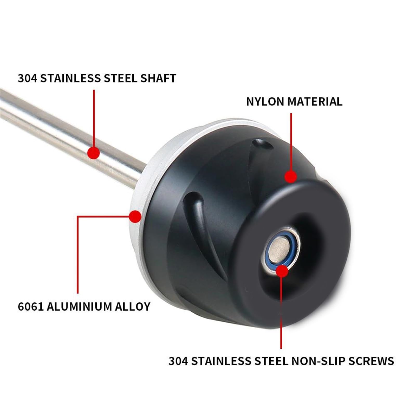 WOHOOD Fork Slider Axle Crash Protector cap Moto Ruota Anteriore Posteriore per MV per Agusta Turismo Veloce 800 2014 2015 2016 2017-2023
