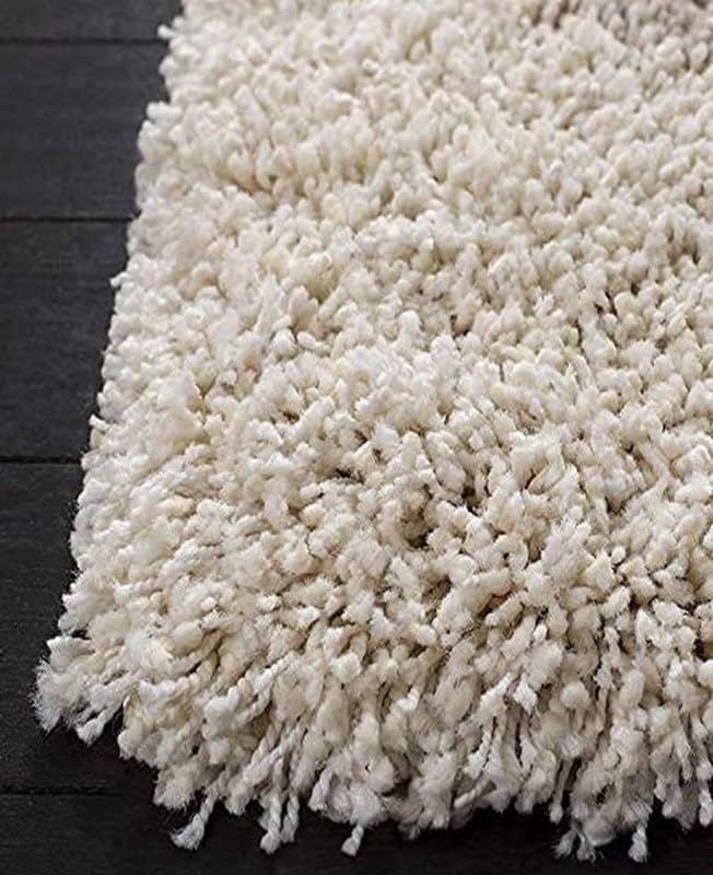 ITALFLOOR Modern Shaggy Carpet & Fluffy Soft Rug (2 Inches Thickness) for Living Room Bedroom Kids Room - Plush Thick Area Rug | Cozy Carpet - Modern Decorative Floor Mat(1.5x4 Feet Ivory Box) 3
