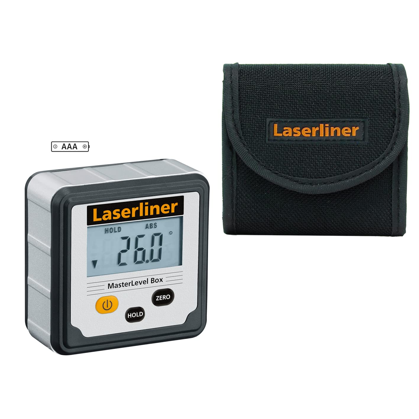 Laserliner 081.260A Wasserwaage, Schwarz, Grau, LCD, Kunststoff, AAA, 1,5 V