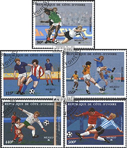 Prophila Collection Costa D'Avorio 913-917 (Completa Edizione) 1986 Coppa del Mondo, Messico (Francobolli per i Collezionisti) Calcio