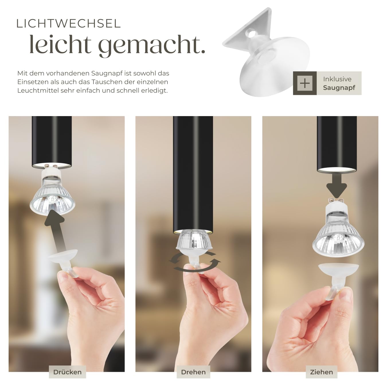 tectake® moderne Pendelleuchte, Deckenlampe schwarz, Deckenleuchte 4-flammig, höhenverstellbare Pendel Hängelampe für Esstisch, Küche, Wohnzimmer, als Flurlampe, Schlafzimmerlampe