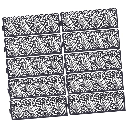 QUMIIRITY 20 Pezzi Paralume in Pizzo a Involucri di Candele Nuziali Involucri Votivi in ​​Carta Candele Tealight a LED a LED Luci da tè a LED Arredamento macramè Black