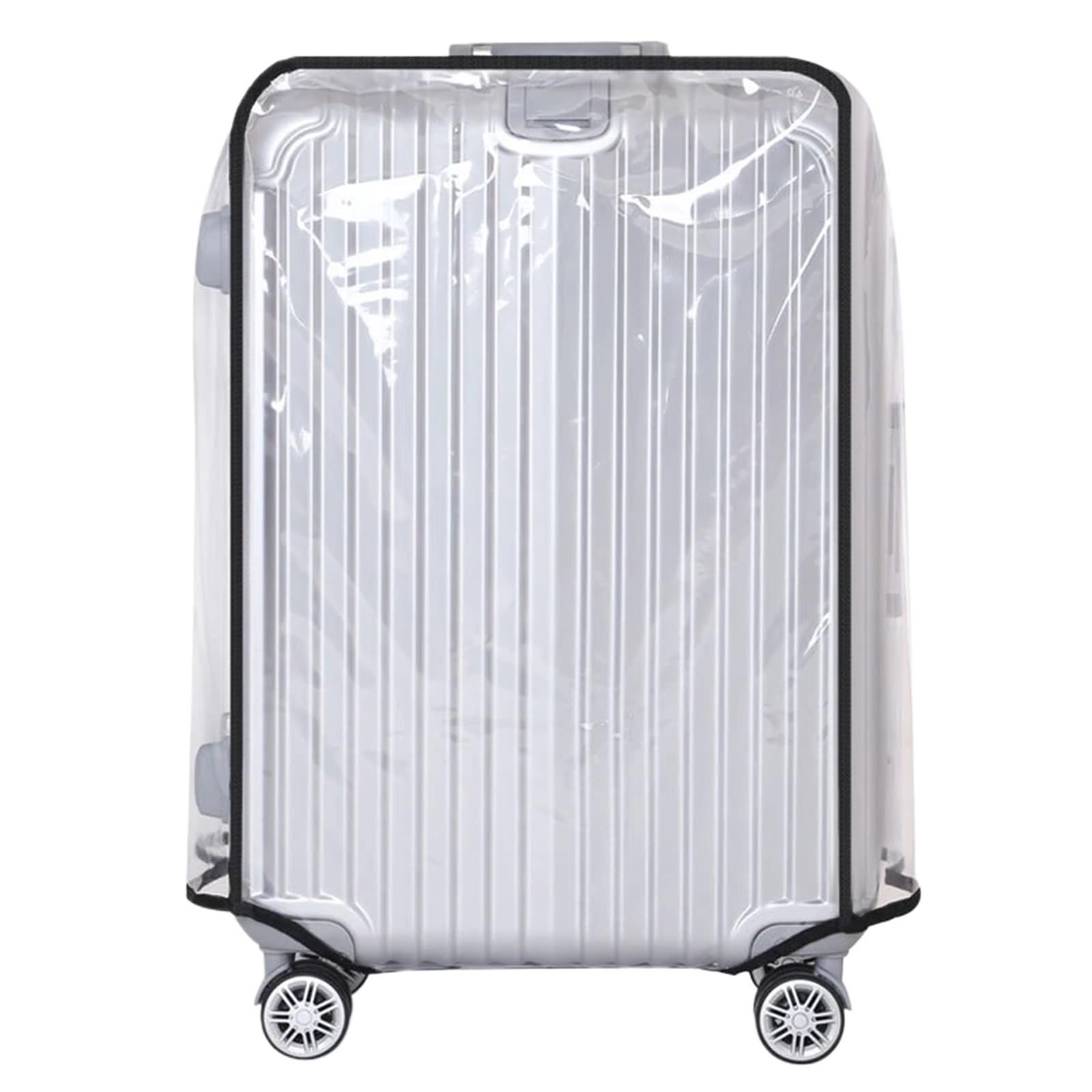 2 pezzi di copertura for bagagli in PVC trasparente protettiva for carrello impermeabile addensare antipolvere Per Valigie(26 inch)