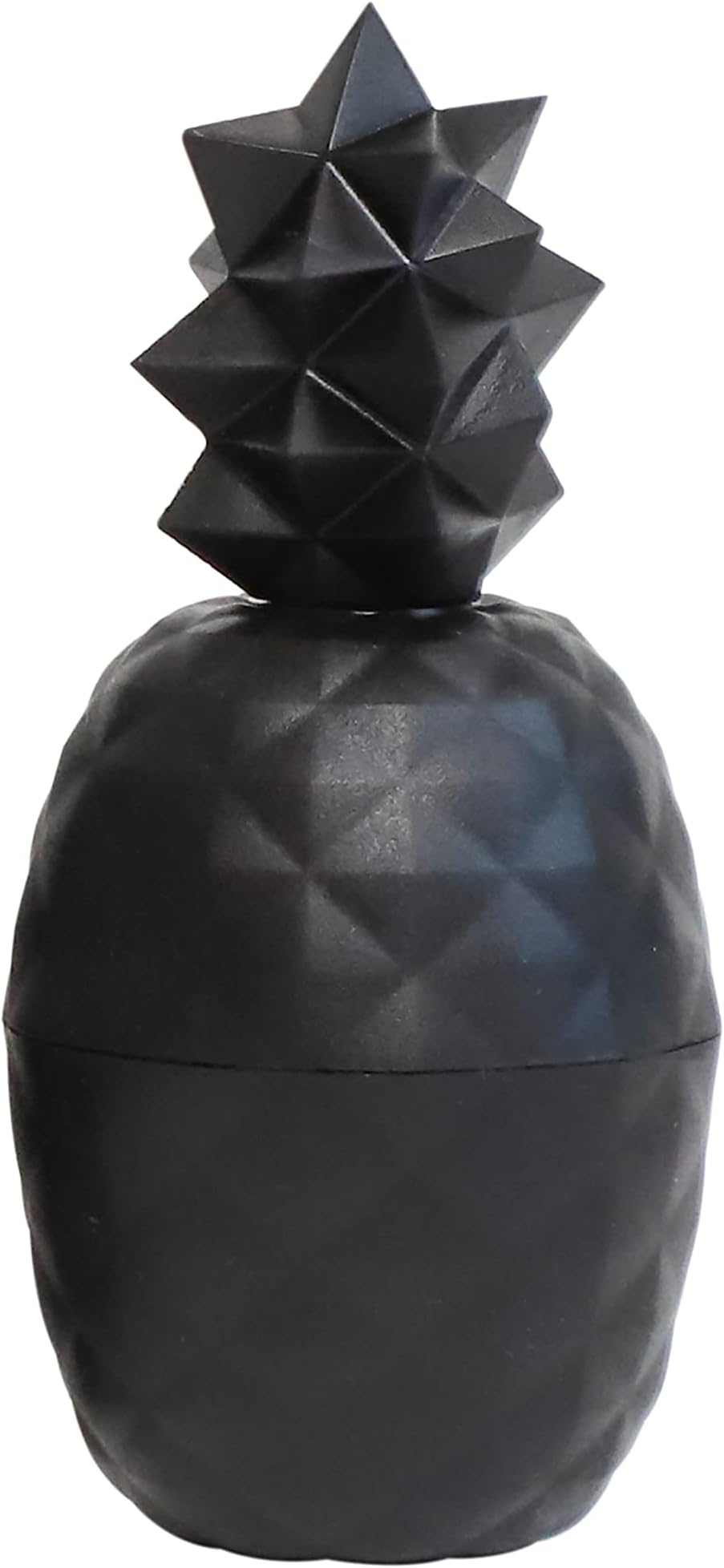 Rebels Refinery 1-Piece Pineapple-Shaped Lip Balm - Exotic Fruit Flavor, Black
