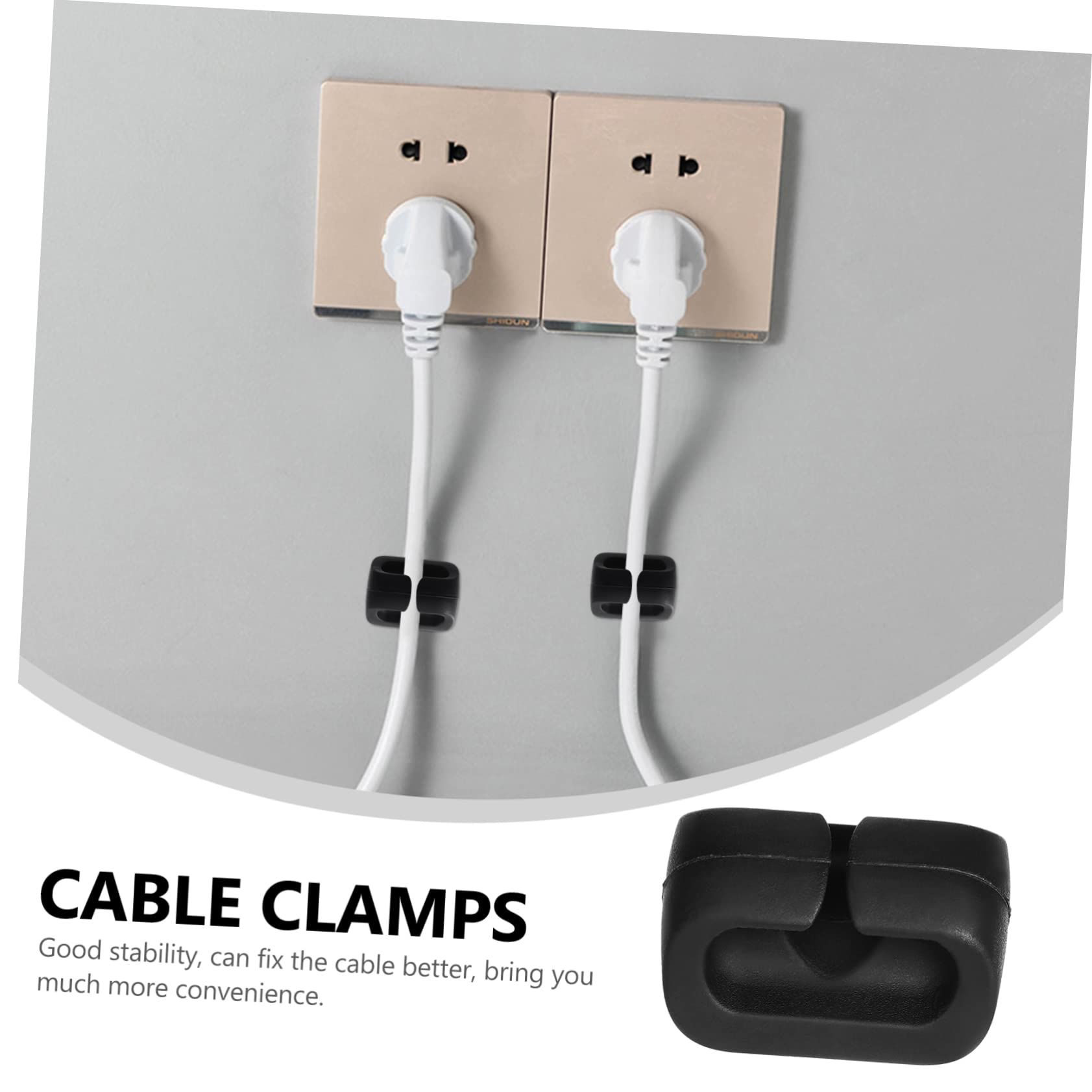 Hemobllo 60stücke Kabelclips Selbstklebend Für Kabelmanagement Organizer Für Ladekabel Usb-datenkabel Und Audiokabel Praktische Halterungen Zur Fixierung Von Kabeln