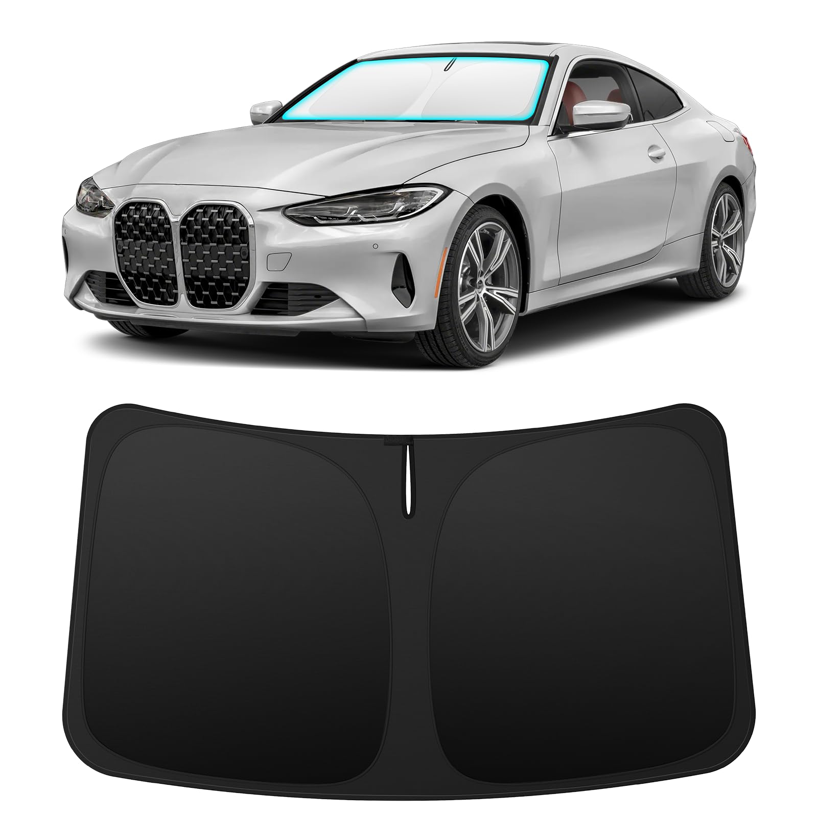 INSAUTO Custom Fit Windshield Sun Shade for BMW 4 Series 2021-2027