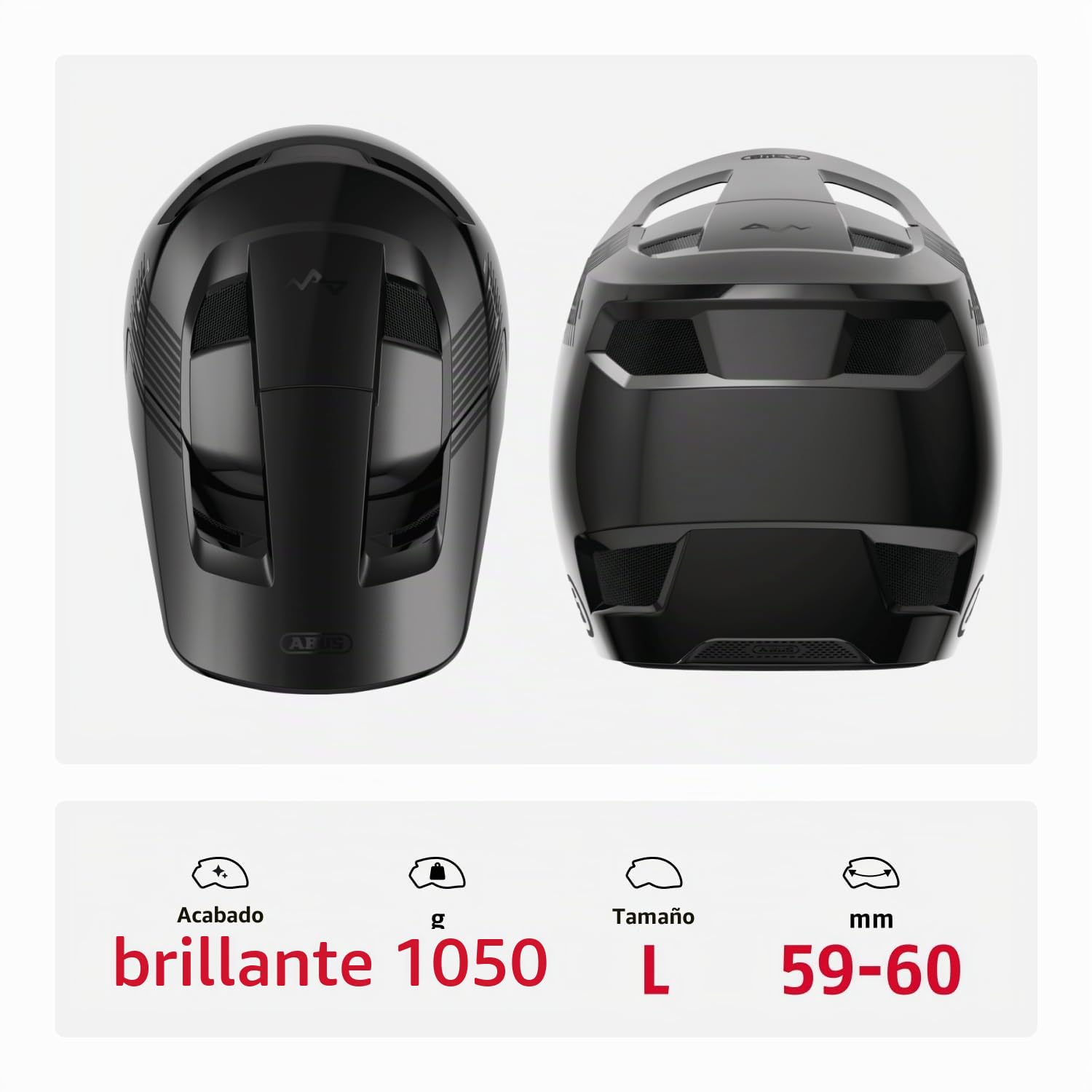 Abus Casco de Descenso HiDrop - Protección Integral, con Certificación ASTM y Carcasa Exterior ABS - para Bicicletas MTB (BTT), Unisex, para Adultos y Jóvenes