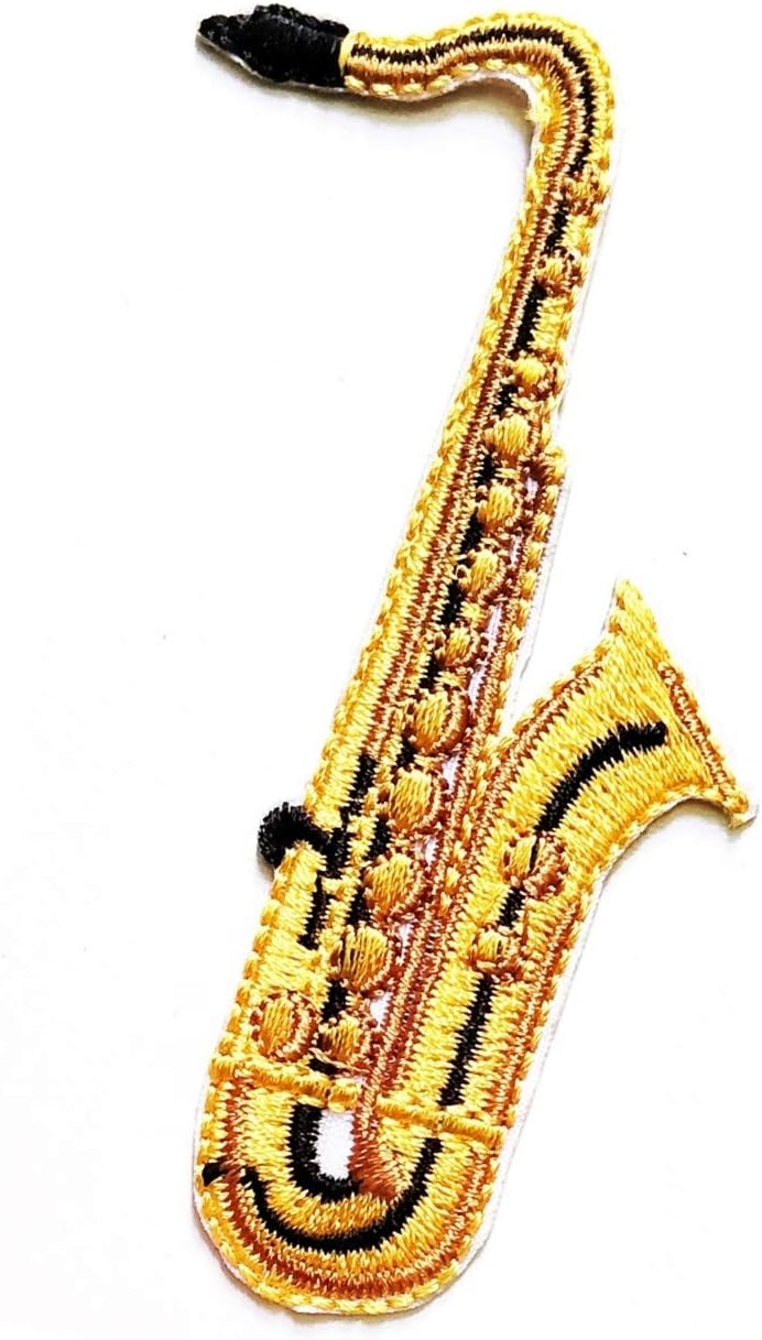 Saxophone Instrument Cartoon Patch Saxophone Note Music