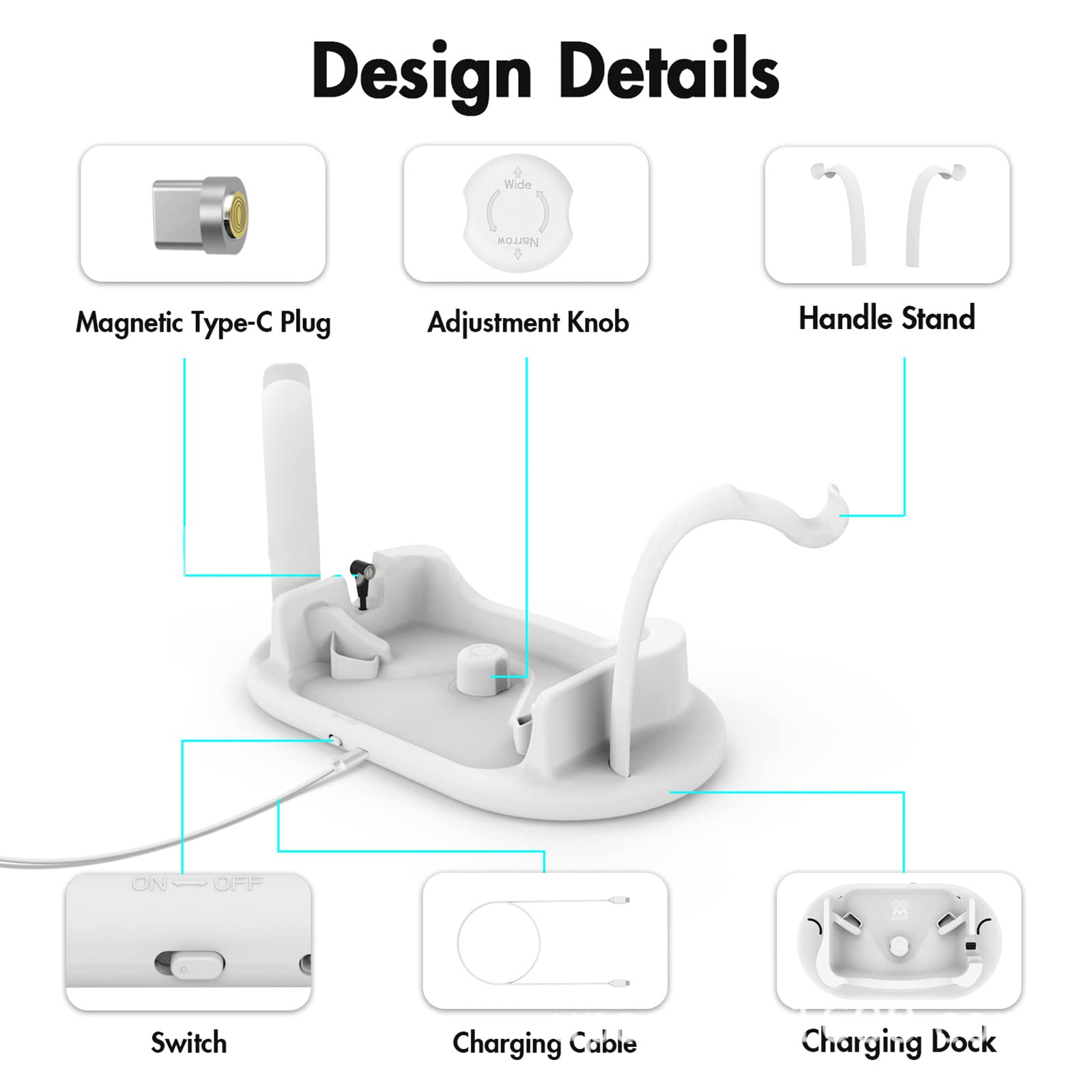 Base di ricarica desktop per cuffie Home Dock Controller Rack Stand Mount Docking Station