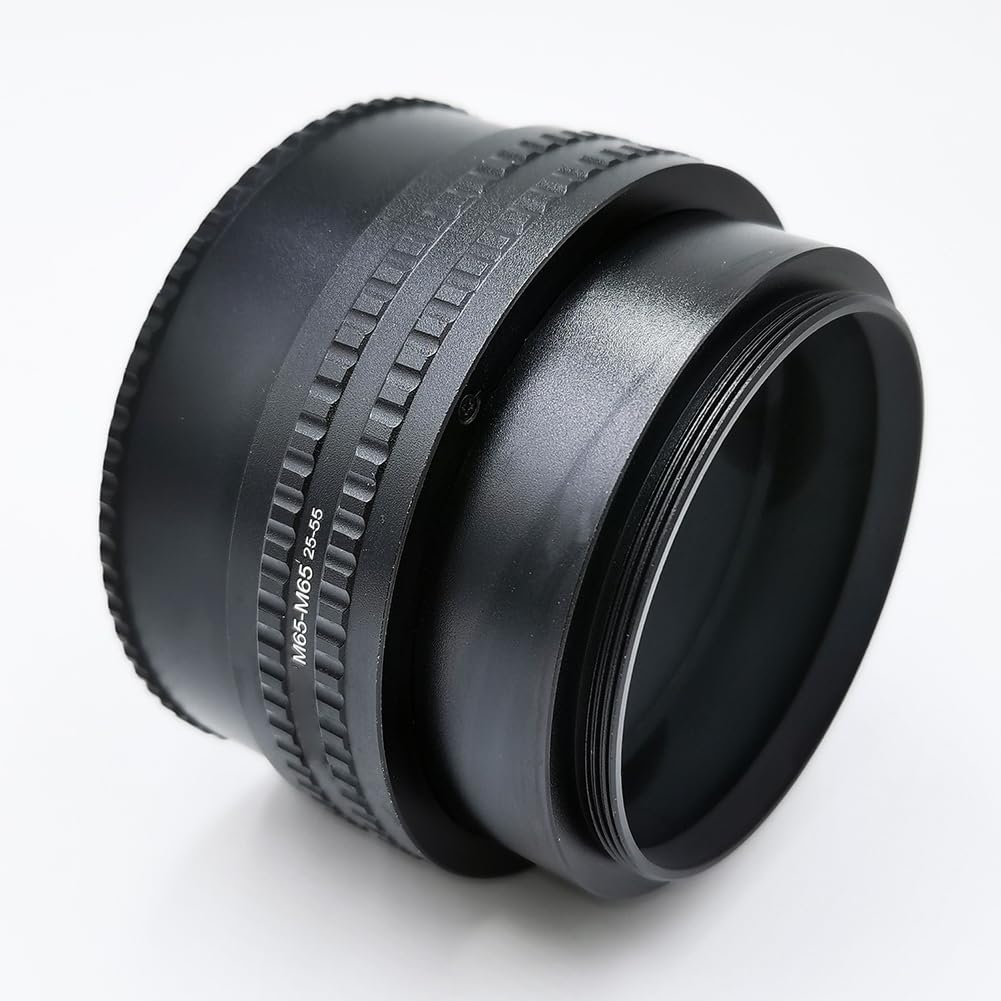 Adaptador de Anillo Helicoidal de Enfoque para Tubo de Extensión Macro de 25-55 mm (M65 A M65) para Lente de Cámara.