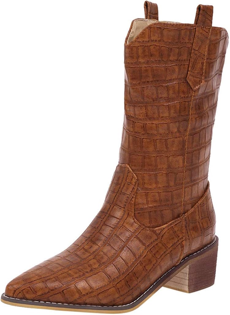 Amazon.com: Kauneus - Botas de piel de cocodrilo para mujer, 10.5 : Ropa,  Zapatos y Joyería