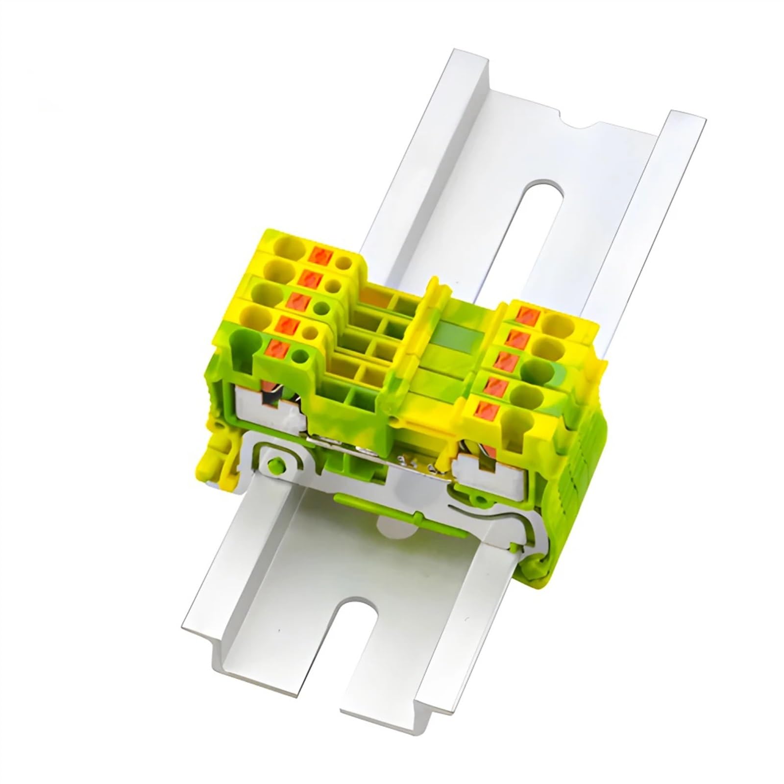 PT1.5-PE 10 Pz Morsettiera su guida Din Morsettiera a molla Push-In PE Morsettiere di terra Strisce di connettori for cavi Conduttore