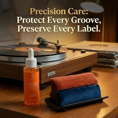 Miniatura 5 de HumminGuru I-Brush Vinyl Record Cleaning Kit, Anti-Static Vinyl Record Cleaner Kit with Dual Velvet Pads Vinyl Record Brush + Alcohol-Free Record