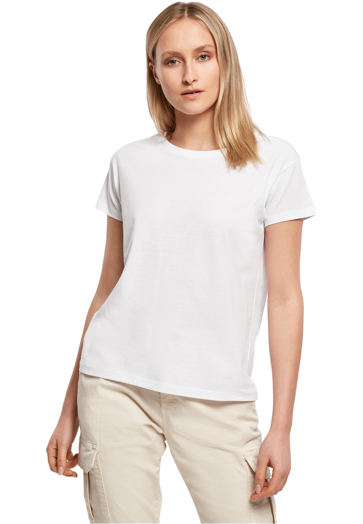 Build Your Brand By052-ladies Box tee Camiseta Mujer (Pack de 1)