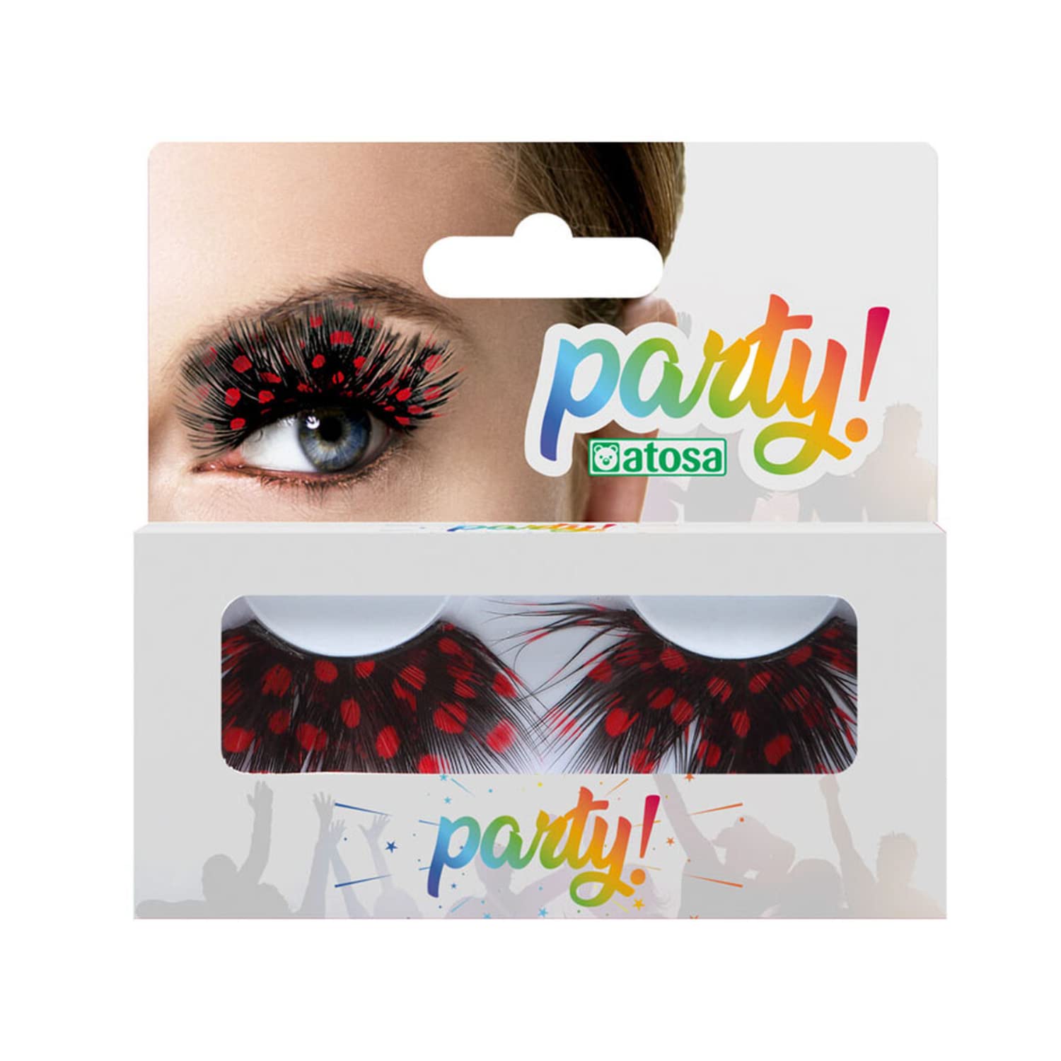 BigBuy Carnival - Eyelashes, Multicolor (S1121223)