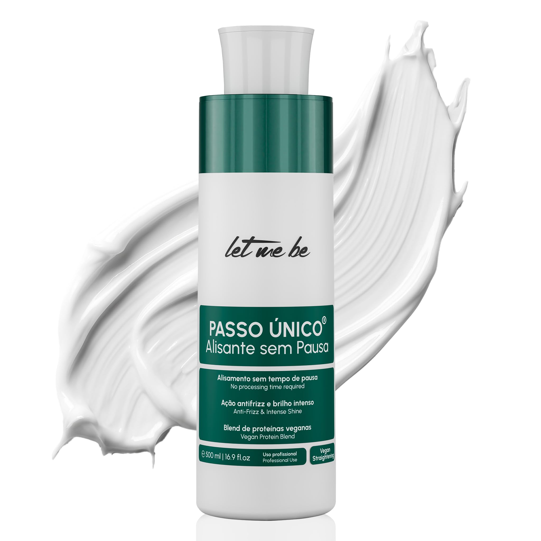 Let Me Be – NEUES BRASILIANISCHES GLÄTTUNGSPRODUKT OHNE WARTEZEIT! Vegan & Formaldehydfrei, Keratin Haarglättung mit Aminosäuren, hydrolysiertem Keratin, Anti-Frizz Pflege - 500ml