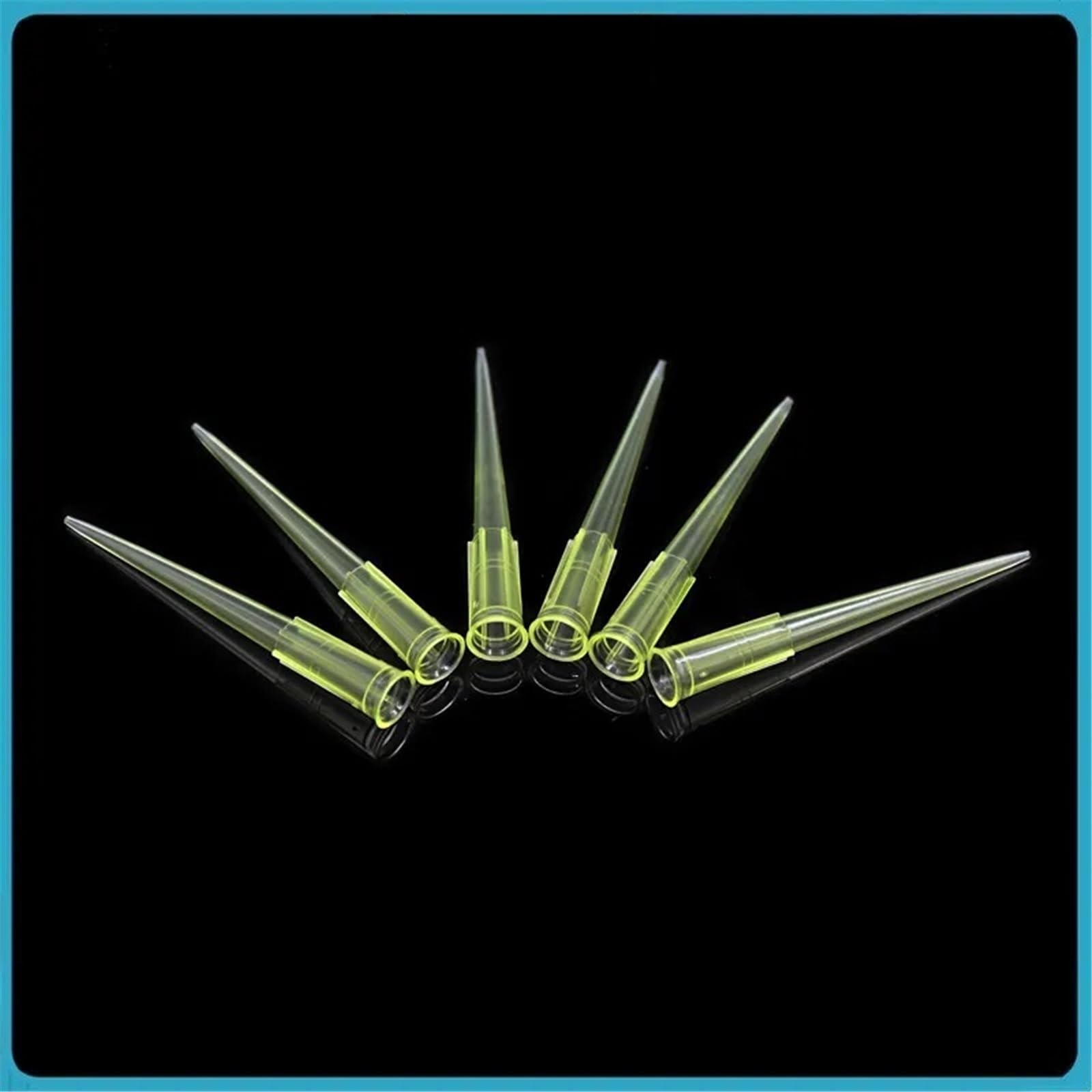 Kunststoff-Pipettenspitzen 5, x 50 mm, passend for die meisten Pipetten, Einweg-PP-Universalpipettenspitzen, gelb, for 20–200 µl, 1000 Stück/Packung
