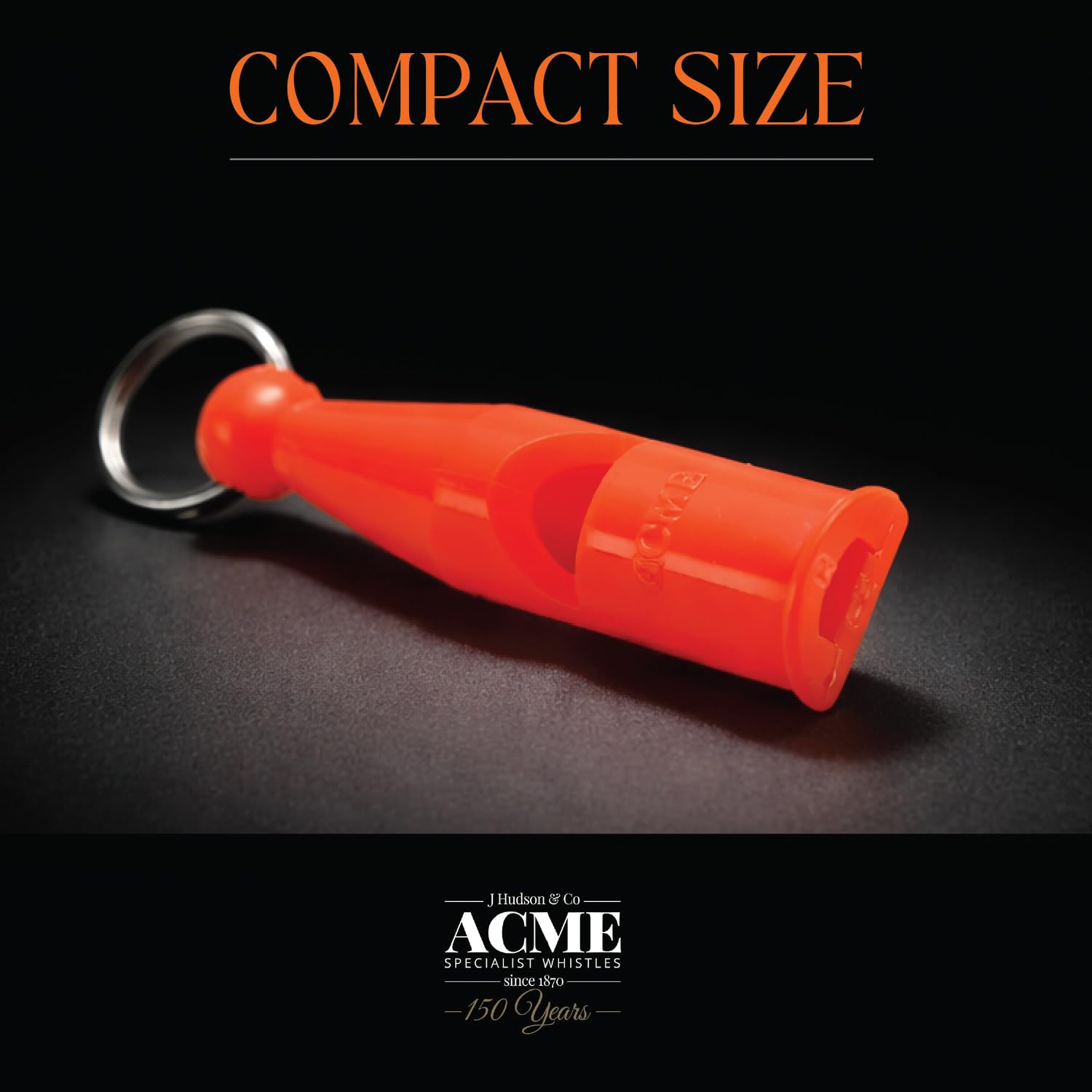 acme Field Trail Hundepfeife No. 212 | Original aus England | Ideal für die Hundeausbildung | Laut und weitreichend (orange) | 5200 Hz Niederfrequenz-Hundepfeife, hält Wind, für HPR- und schwerhörige Hunde, hergestellt in Großbritannien