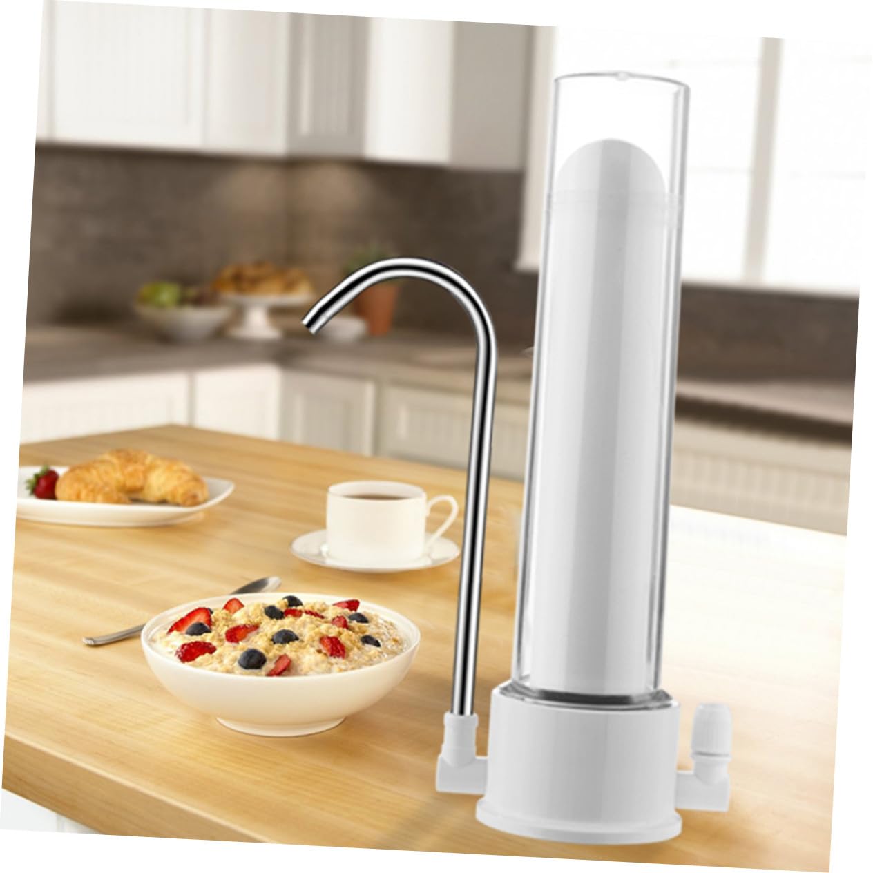 NOLITOY 1 Set Purificateur D'eau Purificateur D'eau Domestique Filtre Cuisine à Filtration Physique Adaptateur de Robinet Facile à Connecter Système de Filtration D'eau Cuisine